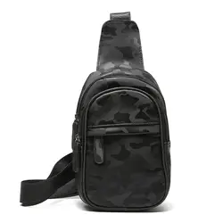 Новая кожаная нагрудная сумка для студентов колледжа модные повседневные мужские сумки камуфляжная сумка через плечо Bolsos Mujer 2019