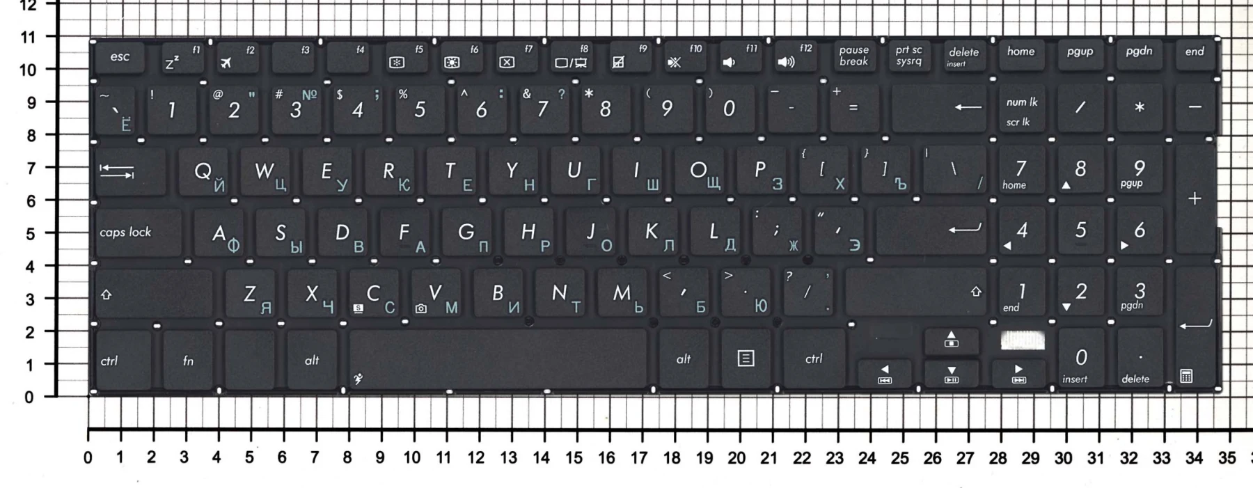 Клавиатура для ноутбука Asus Transformer Book Flip TP500 TP500L TP500LA TP500LB TP500LN черная | Компьютеры и
