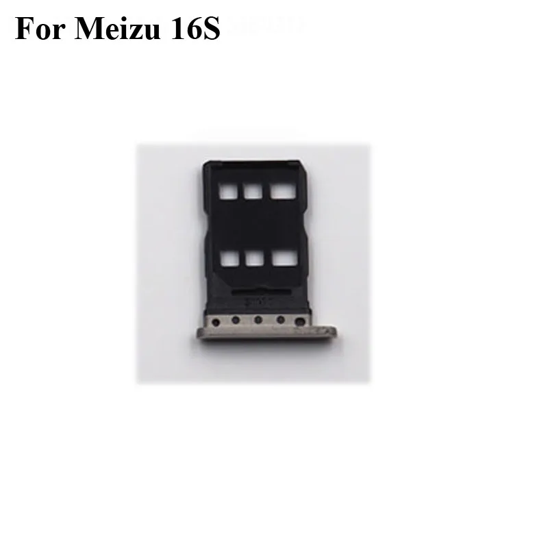 

For Meizu 16S New Tested Sim Card Holder Tray Card Slot For Meizu 16 S Sim Card Holder Replacement Parts