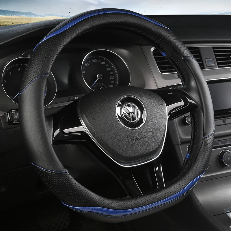 D-образная форма Чехол рулевого колеса автомобиля для VW Jetta 6 2017-2019, Гольф 7, Scirocco, Беттл 2012-2019, Tiguan 2019, 2020, Volkswagen (art.: 3a39502a73b) - 3a39502a73b