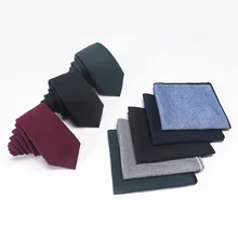 Однотонный хлопковый галстук, квадратный комплект полотенец, монохромная Имитация шерсти, галстук,, 6 см, Корейская версия, повседневный хлопок и галстук-лента