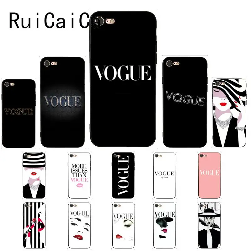 

Ruicaica Vogue fashion Coque Shell Phone Case Cover for iPhone 8 7 6 6S 6Plus 5 5S SE XR X XS MAX Coque Shell