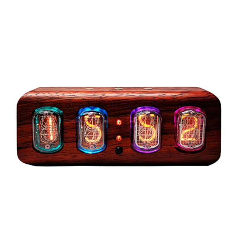 IN-12 Glow Tube Clock Colorful LED Backlight IN12 Nixie USB Electronic DIY Digital Phone Bluetooth Control Desk | Дом и сад
