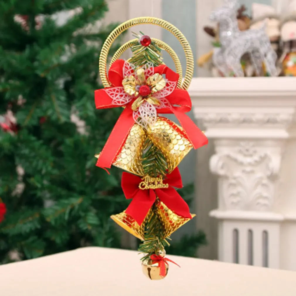 Christmas bells string doorbells wind chimes Christmas tree Hanging pendant