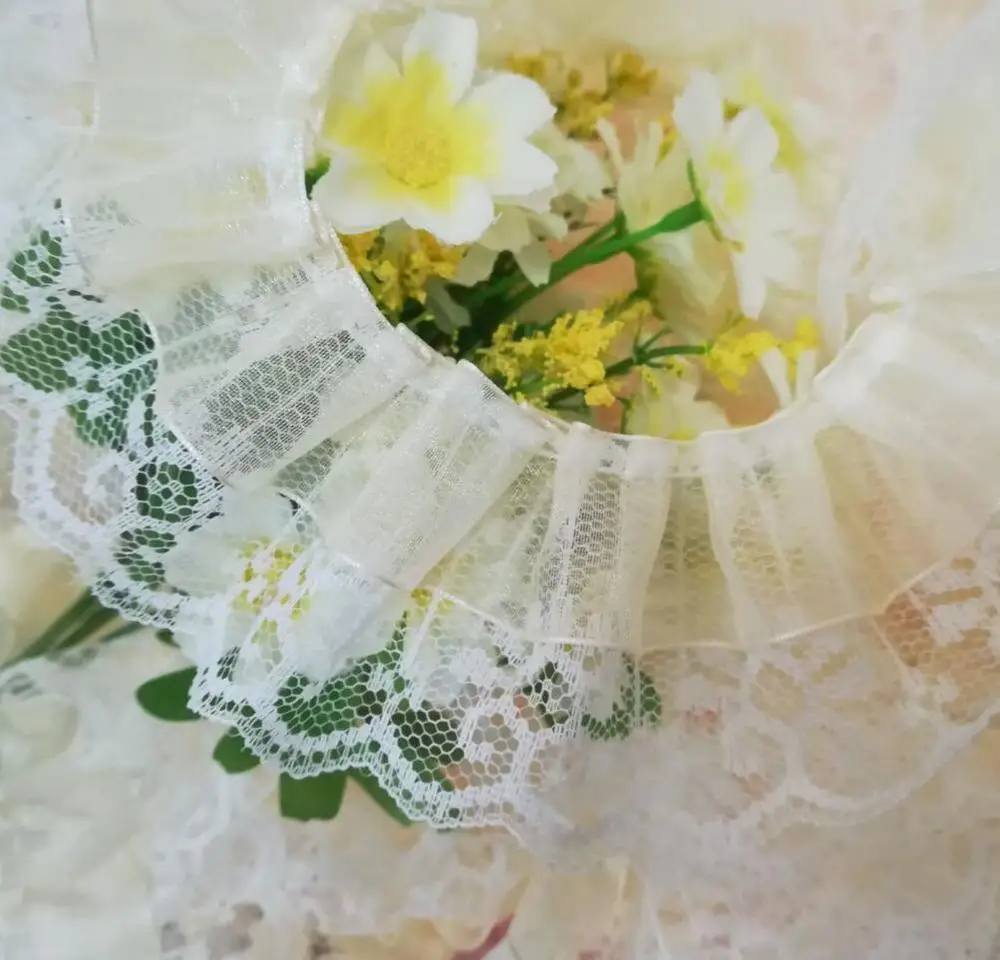 1M-Tulle-Lace-Trim-4-5cm-Flower-Laces-Ribbon-Dolls-Dress-Sewing-Accessories-White-Beige-Lace (2)