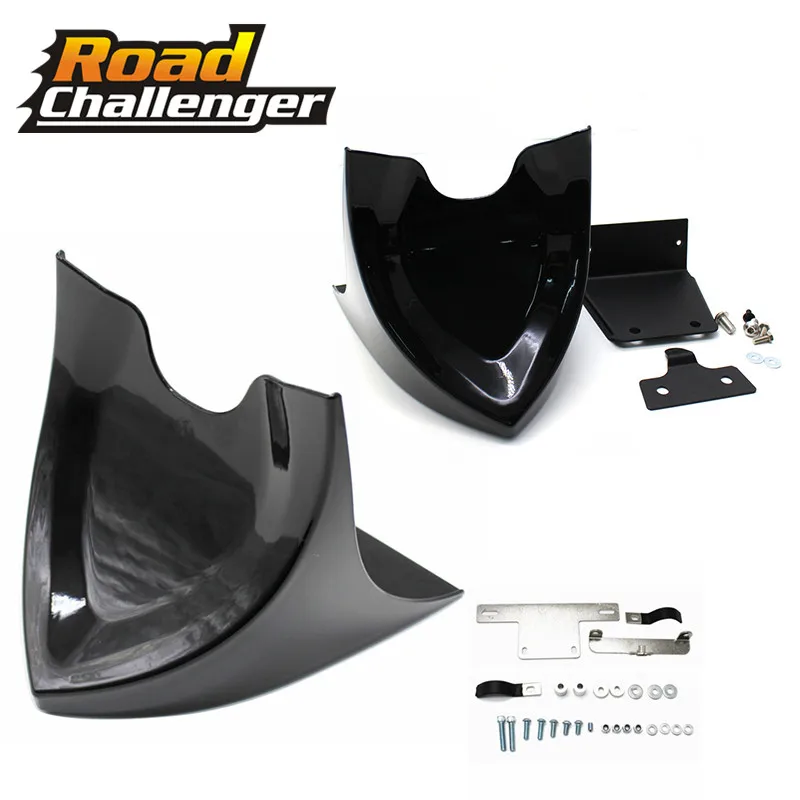 

Black Motorcycle Chin Lower Front Spoiler Air Dam Fairing Cover Mudguard for Harley Sportster 48 883 For Dyna Fatboy Softail