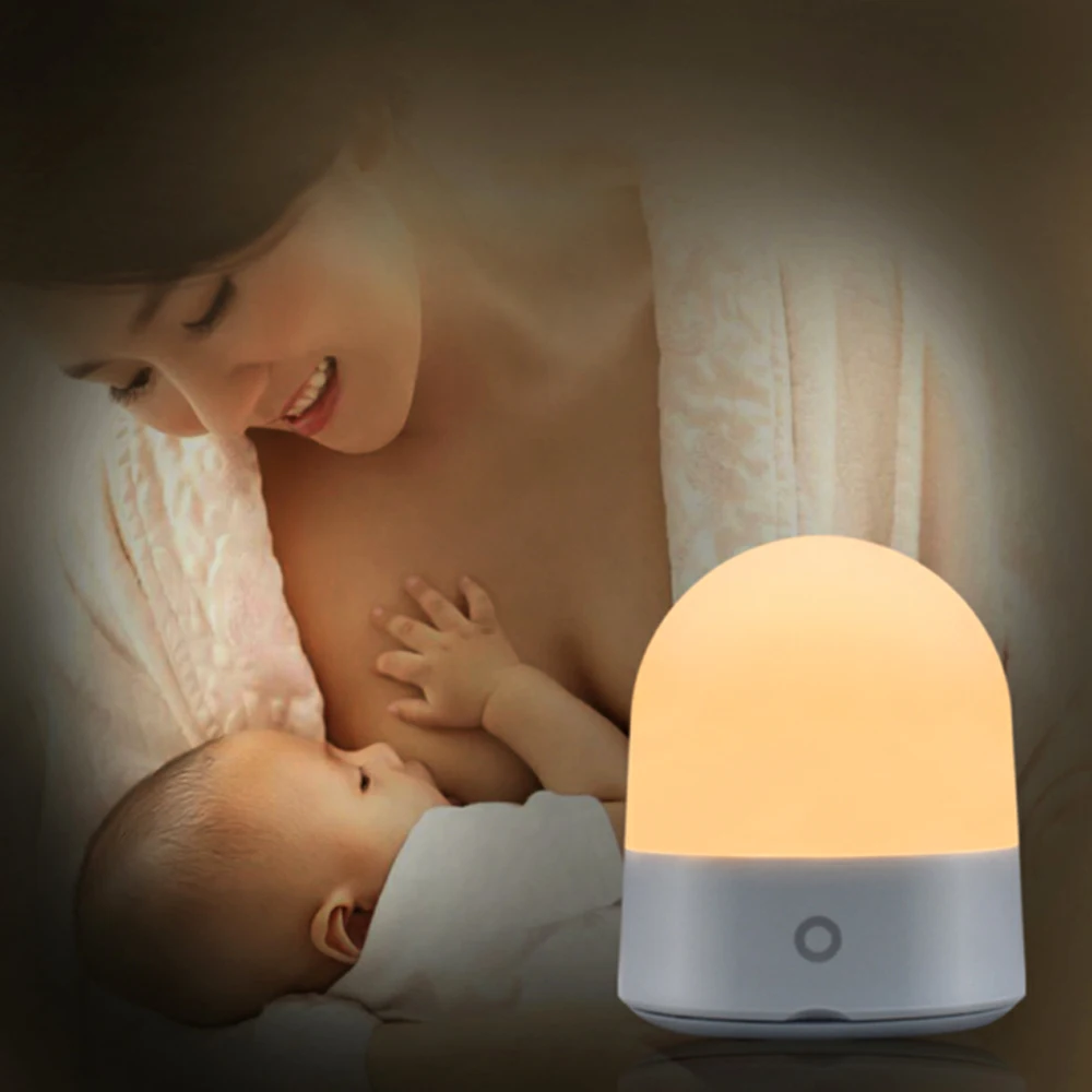 

LED Silicone Soft Night Light Lamp 7 Colors RGBWW Night Light for Kids Baby Nursery Lamp Bedside Lamp for Breastfeeding Diaper
