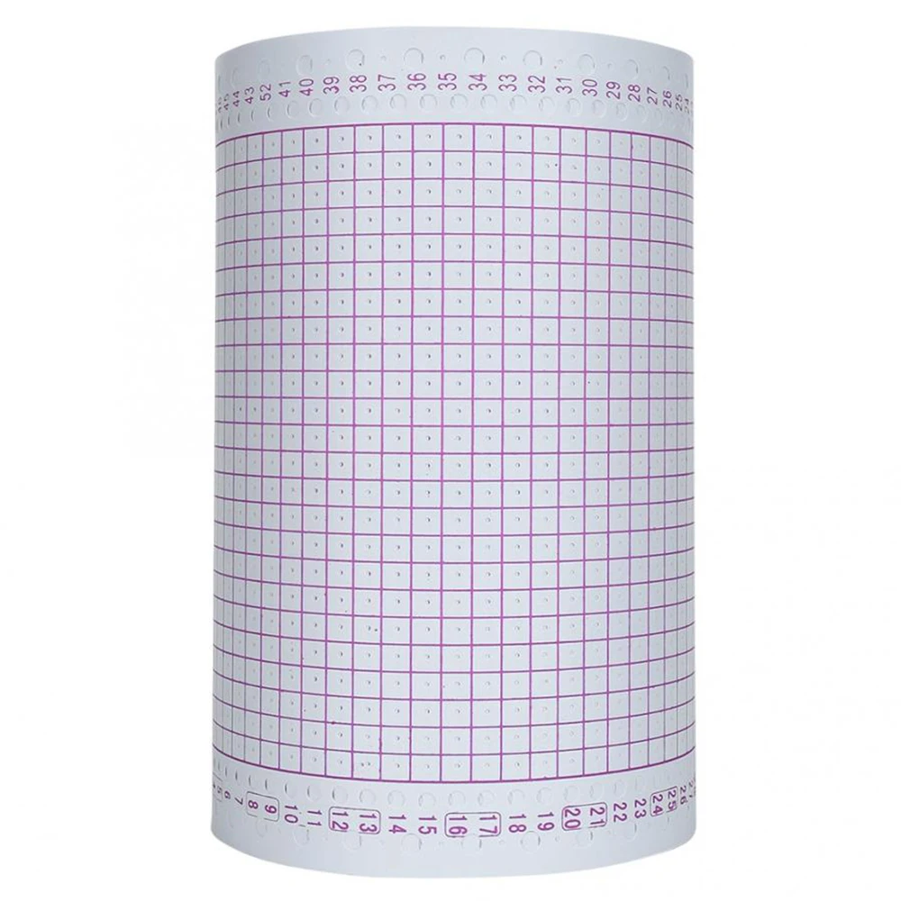 

100 шт./рулон красный с перфорированной картой 24 стежков бытовой Вязание машина свитер Вязание цветок карточная машина выш