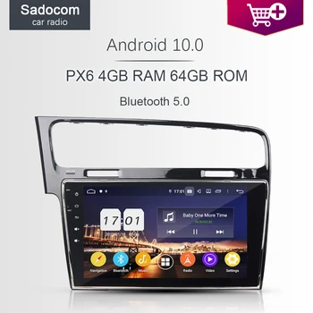 

PX6 10.2" DSP TDA7851 Android 10.0 64G 4GB RAM 8core Car DVD Player RDS autoradio wifi car radio For VW Golf 7 2013 2014 2015