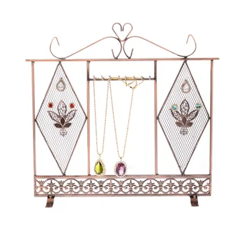 

Earrings Ear Studs Necklace Jewelry Display Rack Metal Stand Organizer Metal Stand Holder Display Shelf Jewelry