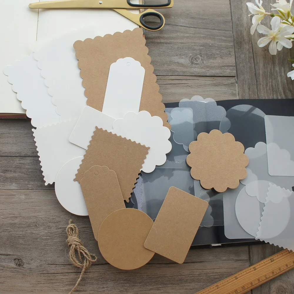 15 шт DIY чистый крафт-бумага белая ПВХ фон ремесло бумага Скрапбукинг креативное