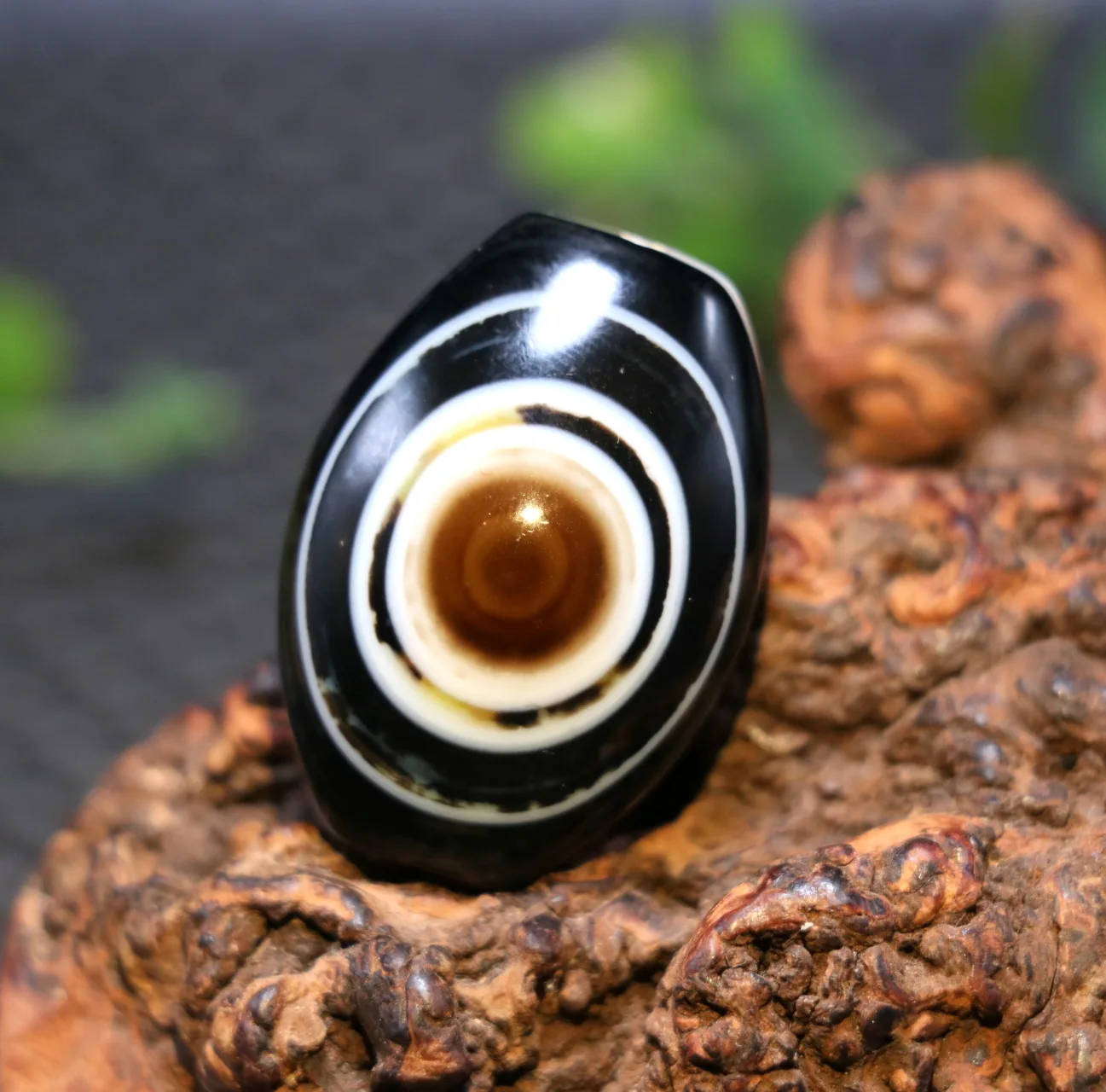 Treasure Magic LKbrother Top Quality 5A Power Tibetan Agate Goat Heaven Eye dZi Bead Smoothly Pendant Carving R | Украшения и