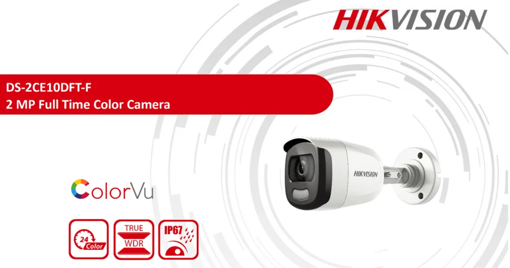 Камера видеонаблюдения Hikvision 4 в 1 2 Мегапиксельная цветная Vu с фиксированной