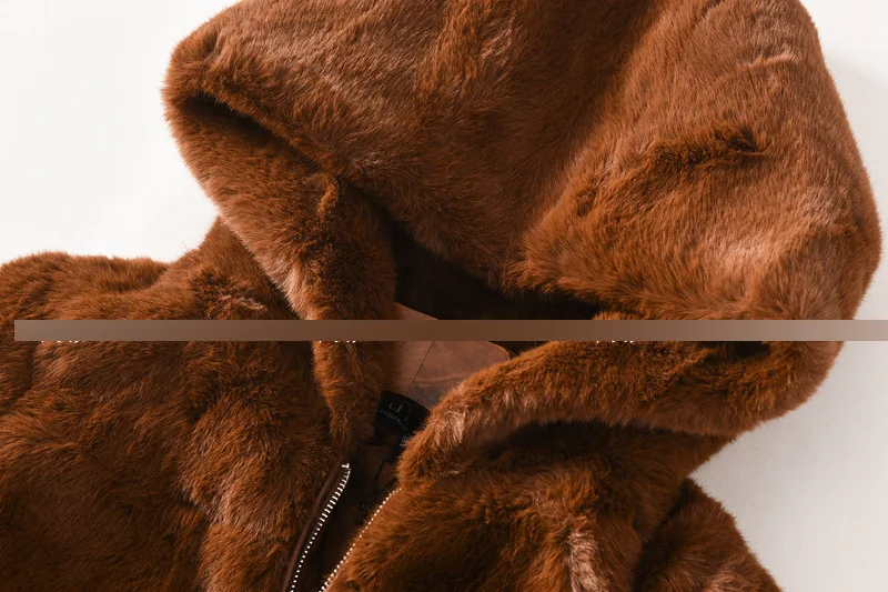 Z2216 женское универсальное свободное плотное теплое хлопковое пальто в западном стиле, плотное Женское зимнее пальто с искусственным мехом и капюшоном