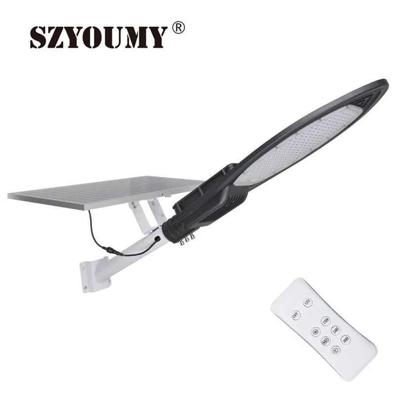 

SZYOUMY aluminum 120w Led solar Street Light 40W 60W 30M Wireless remote controller UP To 20000lumens