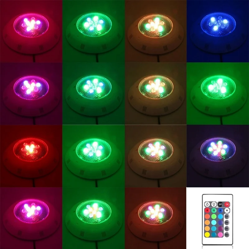 Светодиодный светильник для бассейна 12 В/24 В 9 Вт Rgb Led водонепроницаемый светильник для бассейна открытый подводный светильник Настенный бассейн белые вечерние водонепроницаемый светильник