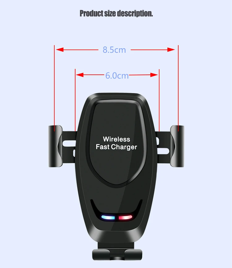 10W Wireless Charge Qi Fast Car Charging Stand Bracket for iPhone Samsung Mount Fast Charge Mobile Phone Holder USB Car Chargers