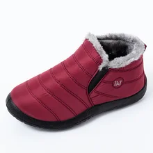 Теплые зимние ботинки для женщин; зимняя обувь; легкие водонепроницаемые ботильоны; женские ботинки на мягкой плоской подошве; женская обувь; Mujer