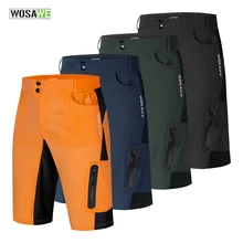 WOSAWE Summer Mountain Downhill MTB Shorts Men Quick Dry Reflective Trousers Outdoor Sports Running MTB Bike Bermuda Shorts