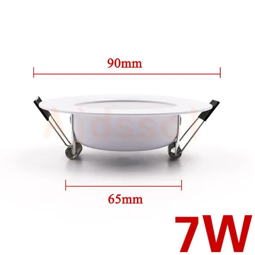 LED 천장 다운라이트 220V 스팟 디밍 3 색, 5W 7W 9W 12W 15W, 매입형, 콜드 웜 화이트 램프 4
