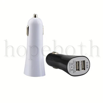 

1000pcs Dual usb 2-posrts Car Power Adapter Vehicle Portable USB Car Charger for Samsung iPhone GPS Universal cheap price