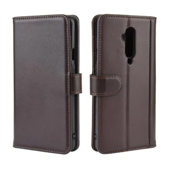 

High quality business genuine leather case for OnePlus 7T Pro flip case for OnePlus 7T phone case Wallet Card slot stand Coque