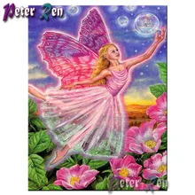 5d Butterfly Fairy Beauty Diamond Painting DIY full Square\Round Rhinestone Embroidery Mosaic pictures Handmade girl gift