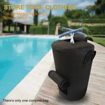 

Tearproof Compost Bag Disposal Lawn Leaf With Handles Large Capacity Portable Non Woven Fabric Home Garbage Garden Waste Yard