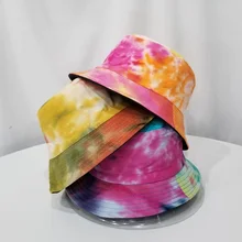 Women Summer Fashion Concsie Casual Colorful Flat Double Wear Sunscreen Beach Travel Bucket Hat Sun Prevent Chapeau