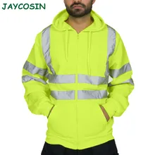 JAYCOSIN осенне-зимняя мужская куртка для работы в дороге, высокая видимость, пальто с капюшоном, мужские повседневные куртки с длинным рукавом, пальто Veste Homme 1025