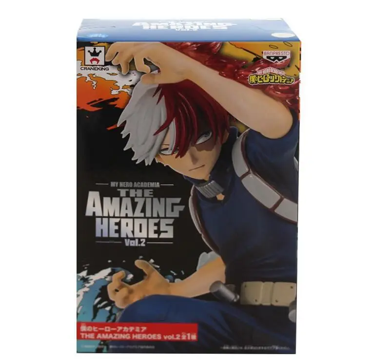 My Hero Academy Todoroki Shoto фигурка удивительных героев Vol.2 Boku No Hero Academy Shouto Todoroki PVC Collecible модель игрушки - Цвет: boxed