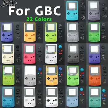 

JCD Plastic Game Shell Housing Case Cover for Nintendo Gameboy Color Game Console for GBC Shell with buttons kits sticker label