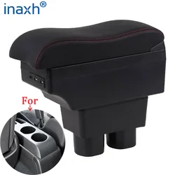 Reposabrazos para coche Nissan Tiida, reposabrazos para Nissan Sylphy Versa Tiida, compartimento de reposabrazos para coche, piezas de cuero PU, caja de almacenamiento, 2007 2017