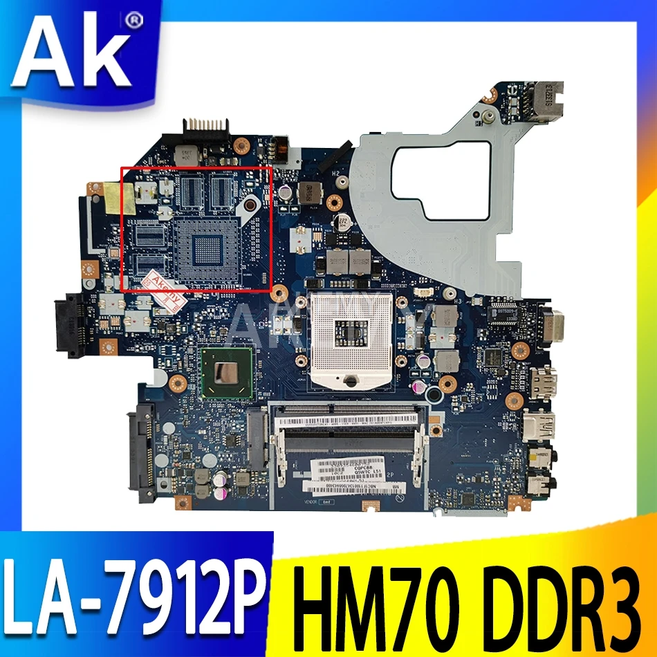 Q5WVH LA 7912P для ACER E1 531 V3 571 571G 531G NBC1F1100 SJTNV Материнская плата ноутбука HM70 материнская
