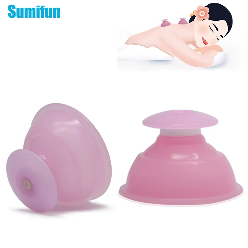 

Sumifun 2PCS Vacuum Cupping Cup Silicone Cupping Jar Moisture Absorber Eliminate Fatigue Relieve Stress Body Massage C833