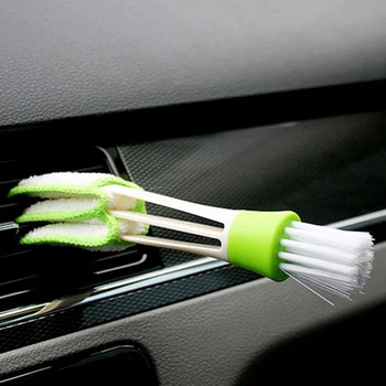 

1pcs Long Durable 2 In 1 Double Slider Car Air-conditioner Outlet Cleaning Tool Outlet Window Cleaning Multi-purpose Brush