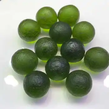 

Czech Meteorite Large Particle Single Bead Bracelet Bead Pendant Inlaid Round Frosted Original Ecological Energy Stone