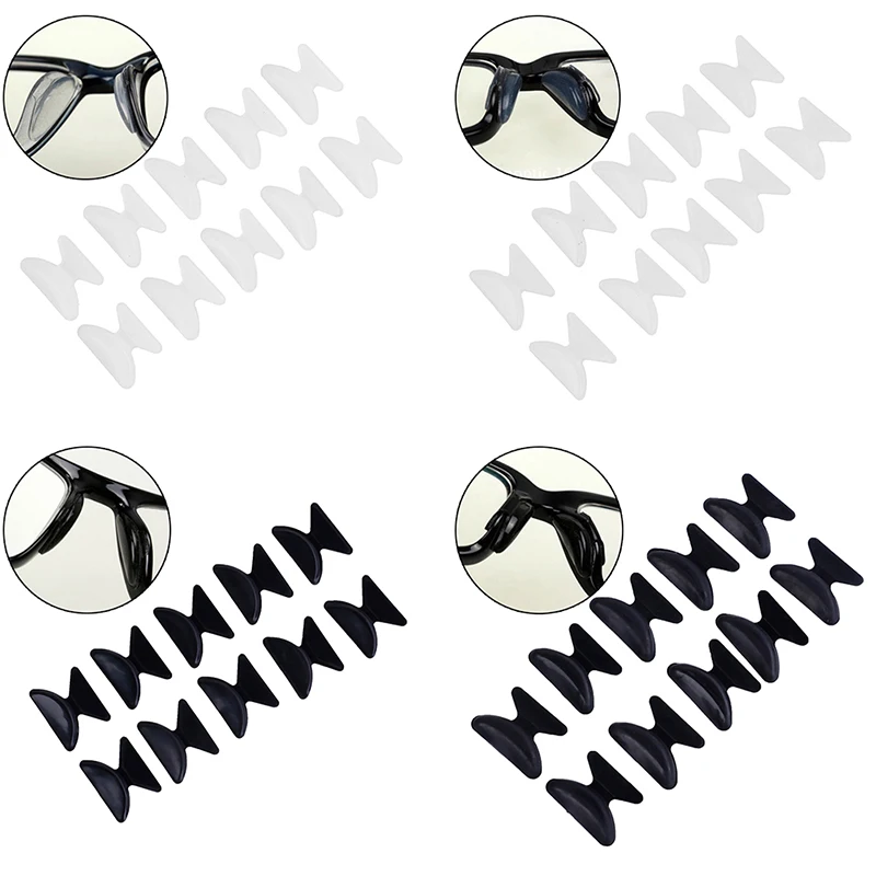 10pcs=5 pairs Sztrájktörő majd Fehérítőszer Hasznos Lágy csúszásmentes szilikon Nadrág éle Ujjbegy számára szemüvegek Szemüveg sunglass