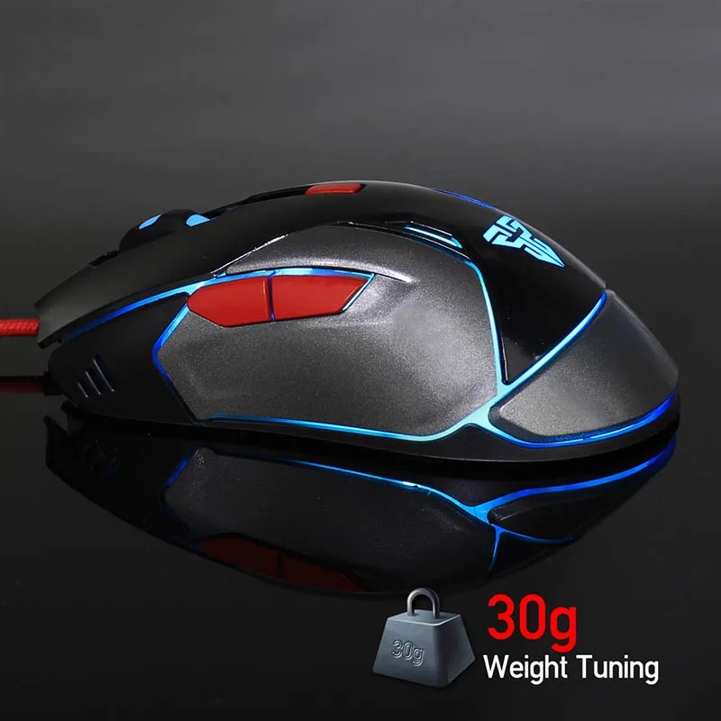 Проводная игровая мышь USB 6D кнопки dpi 4 режима 1,8 м светодиодный свет Мода для компьютера OC