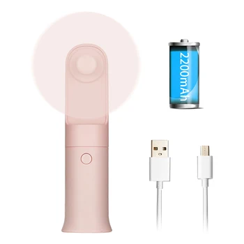 

usb fan Portable Mini Personal Fan Multi-Function Handheld USB Rechargeable Fan 2 Wind Speed Quiet for Office Home Travel