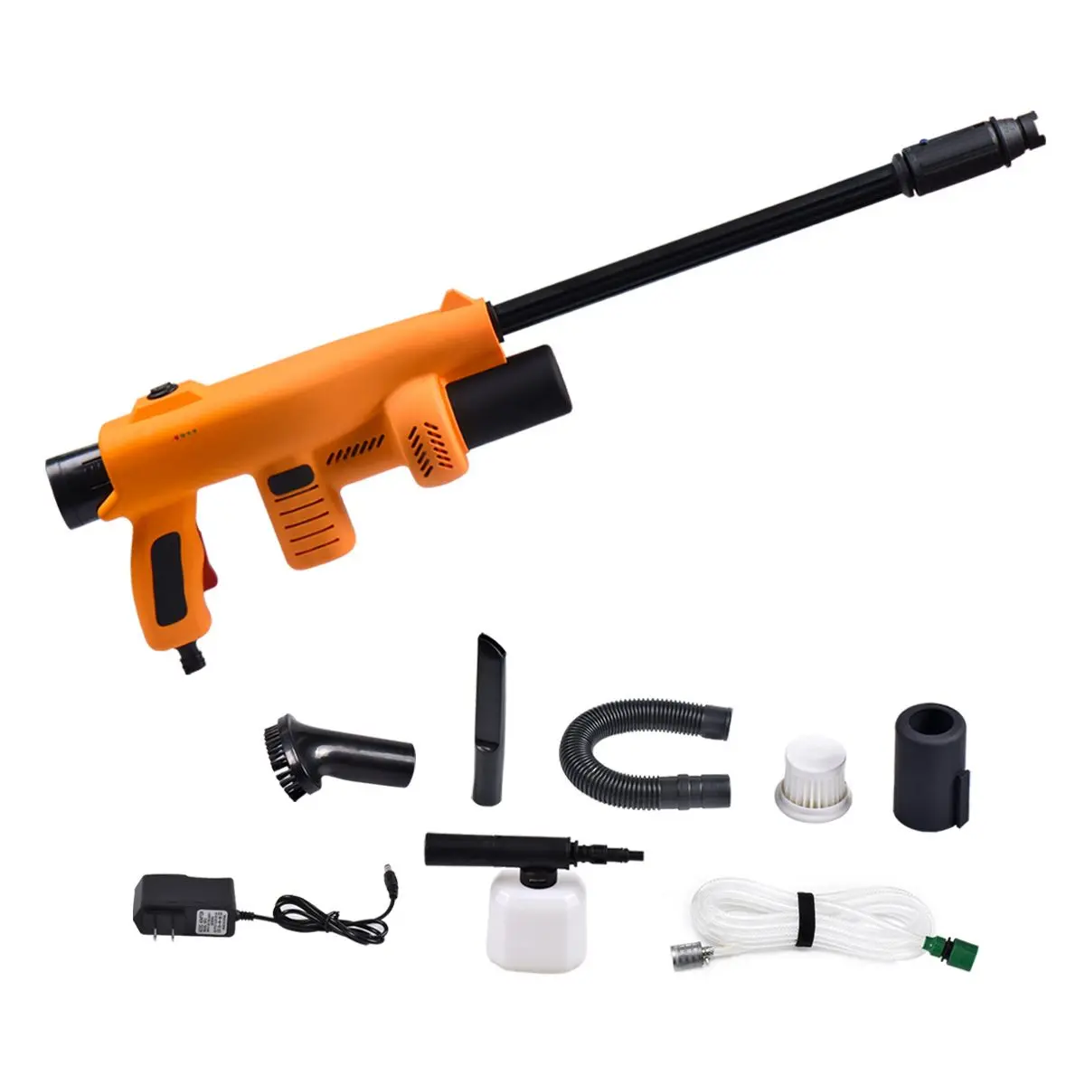 

Professional 12V 4000mbar Car Washer High Pressure Auto Washing Machine with Electric Clean Guns Vacuum Cleaner Brush Device