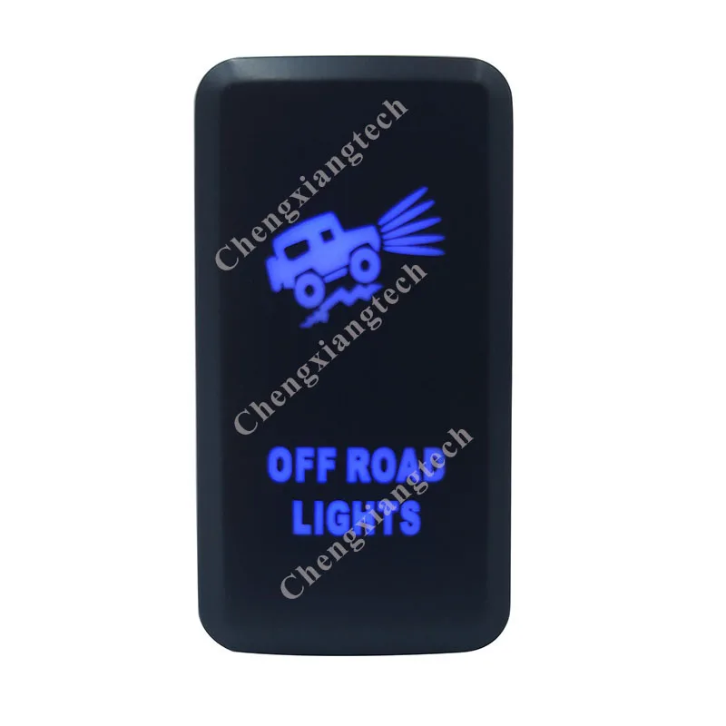 Blue LED Car Push Button Switch Off Road Lights For Toyota Prado