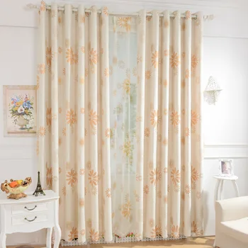 

European-style Modern Cotton Linen Ceiling Curtains for Living Dining Room Bedroom.