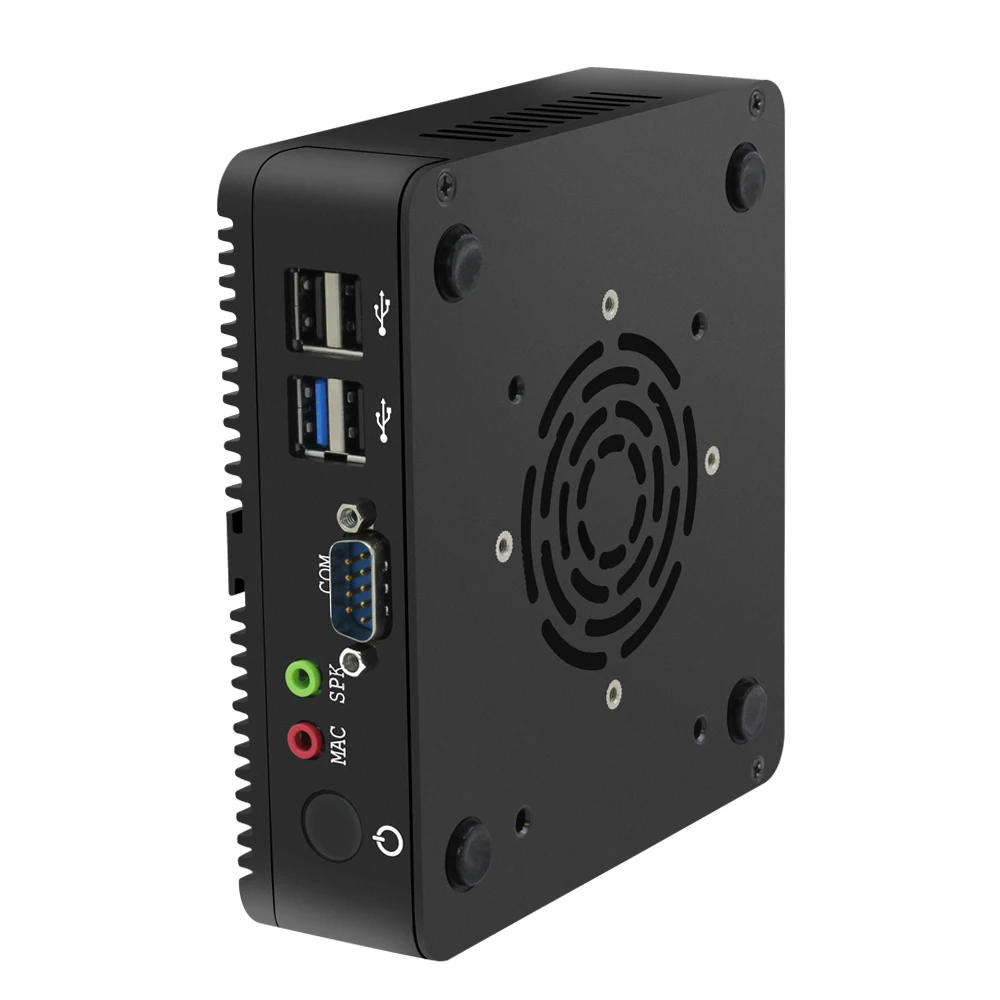 Мини ПК XCY без кулера Intel Celeron J1900 четыре ядра Windows 10 Linux DDR3L ОЗУ mSATA SSD двойной Ethernet RS232