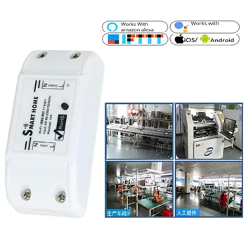 

WIFI Smart Switch Voice APP Remote Control Fireproof Universal 50/60Hz Home