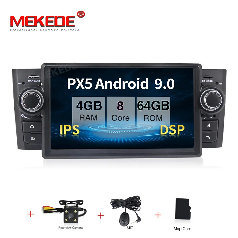CAR DVD CAMERA PX5 4G ram Android 9,0 автомобильный dvd-радиоплеер Мультимедиа gps навигация для Fiat/Grande/Punto/Linea 2007-2012Audio стерео rds-система Wifi - Цвет: CAR DVD CAMERA
