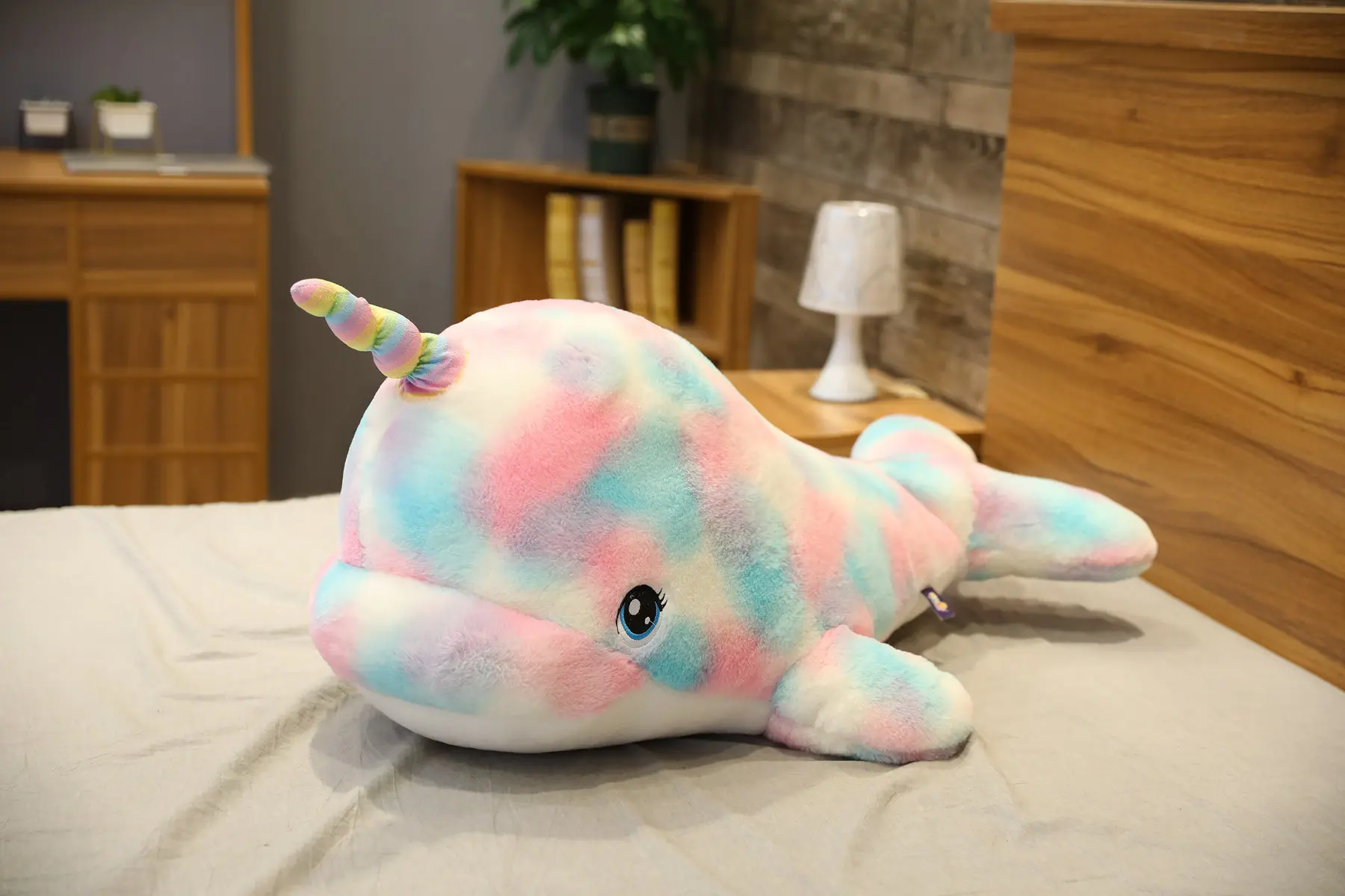 Colorful Narwhal Unicorn Plush Toy