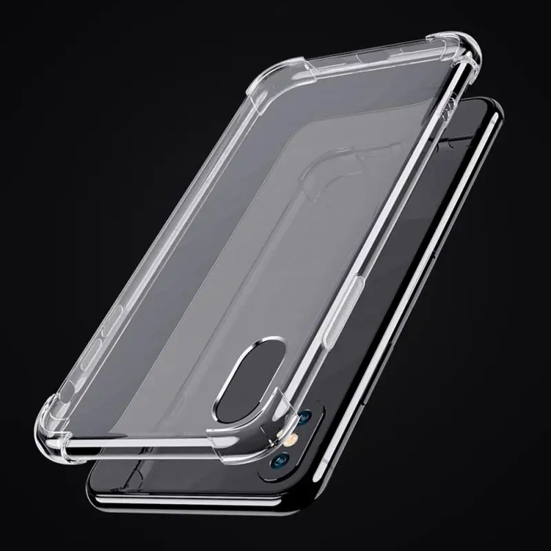 Прозрачный противоударный чехол с рамкой для IPhone 11 Pro Max XR XS 6 6S 7 8 Plus X мягкий полным