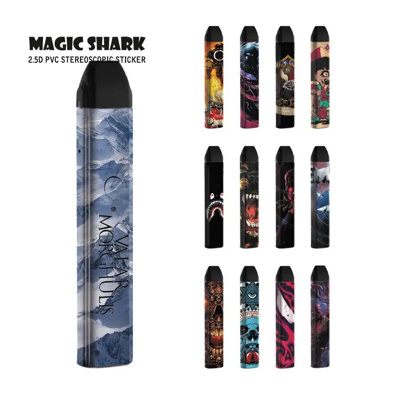 

Magic Shark Venum Spider Man Skull Deadpool Iron Man Case Full Film Skin Cover Sticker for Uwell Caliburn 551-565