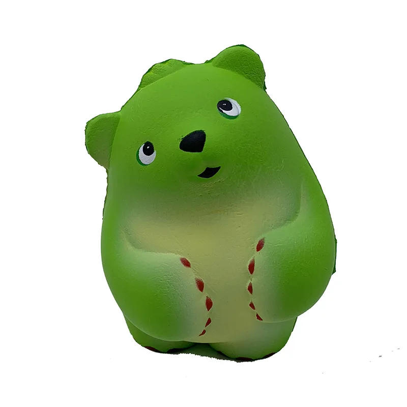 Мягкий медленный отскок Dour Bear имитация зеленого медведя Pu медленный отскок игрушка для сброса давления